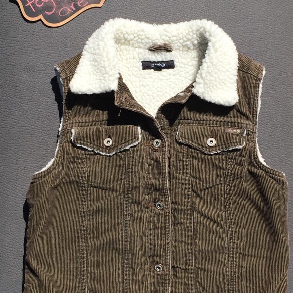34-UR Amazing❤️~Retro Reprint Corduroy Vest - Picture 2 of 2